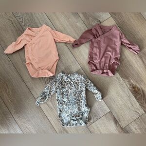 Side Snap Long Sleeve Bodysuit - 3-pack